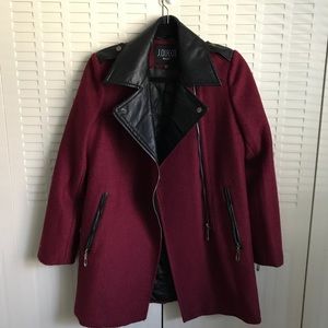 Burgundy Woolen Coat