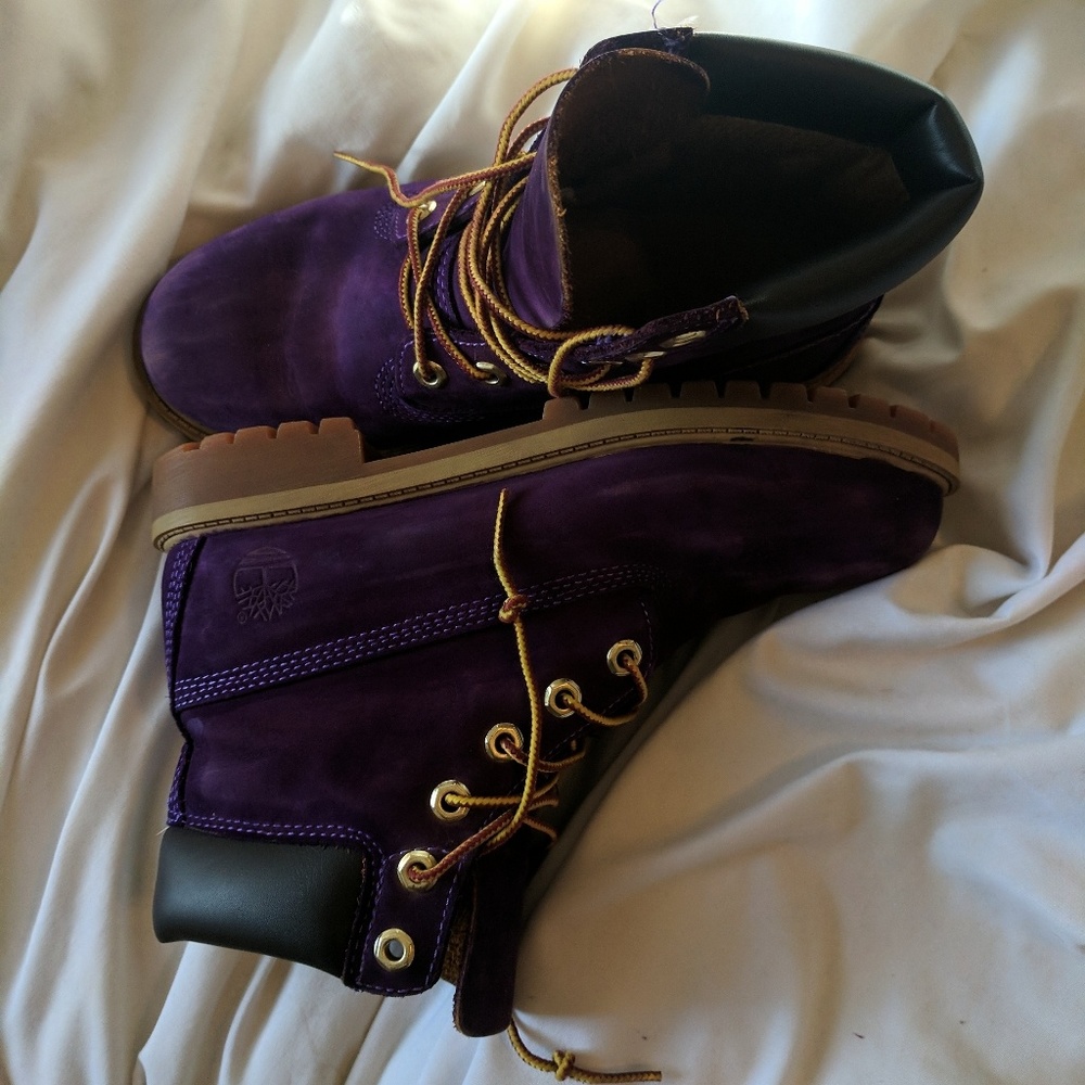 Purple Suede Timberlands