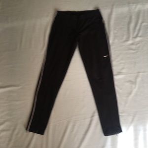 Nike black dri fit workout pants. With drawstring.