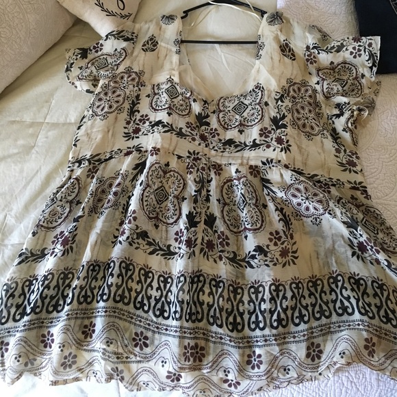 Flowy 7 For All Man Kind Top - Picture 2 of 4