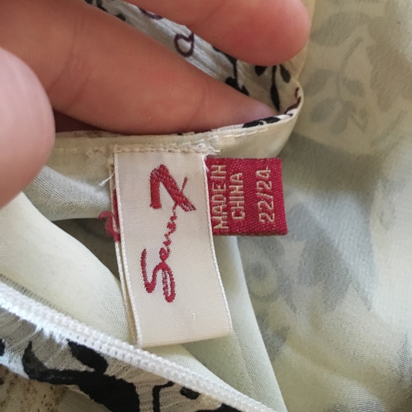 Flowy 7 For All Man Kind Top - Picture 4 of 4