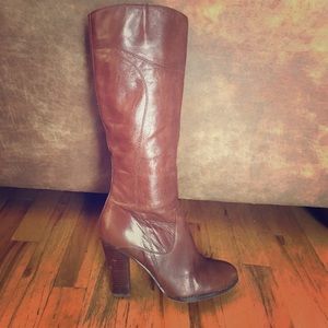 Audrey Burke Brown High Heeled Boots