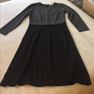 Loft grey and black knit dress
