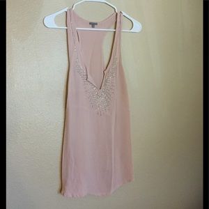 Light pink racer back tank