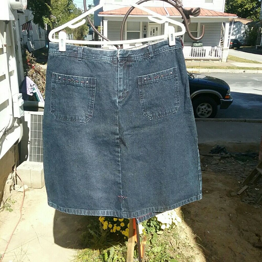 Sundance Catalog Denim Jean Midian Skirt