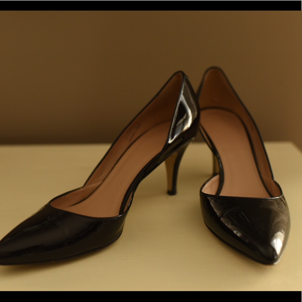 J. Crew Black Patent Leather Pumps 7.5
