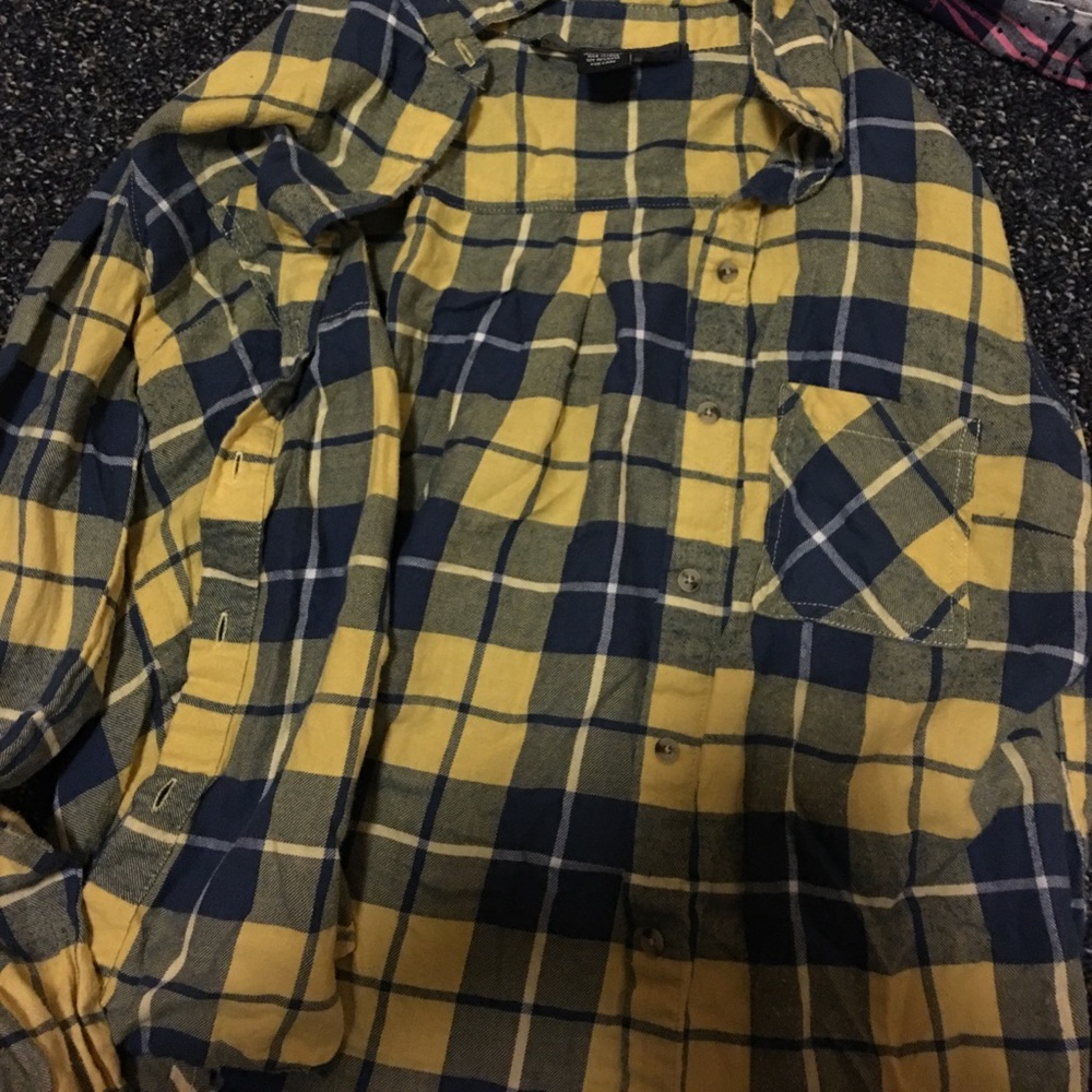 Blue and Yellow flannel