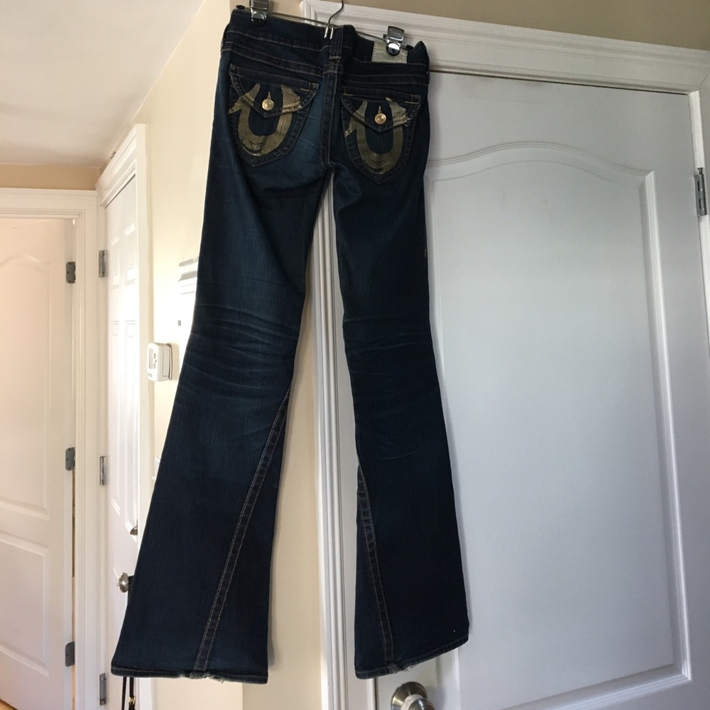 True Religion Gold Flare Jeans