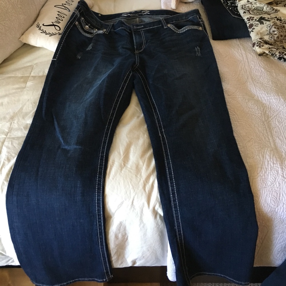 7 For All Man Kind boot cut jeans