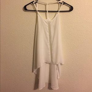 White High-Low Tank