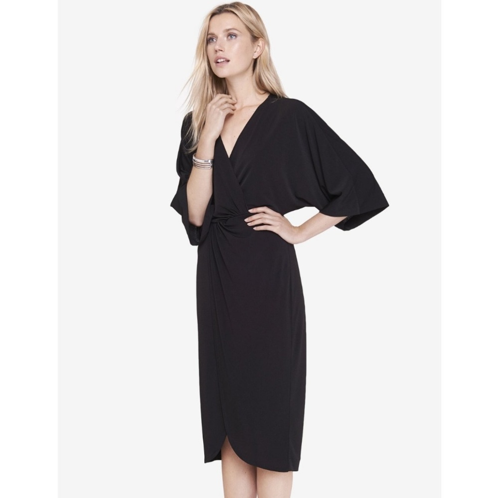 EXPRESS Black Kimono Dress