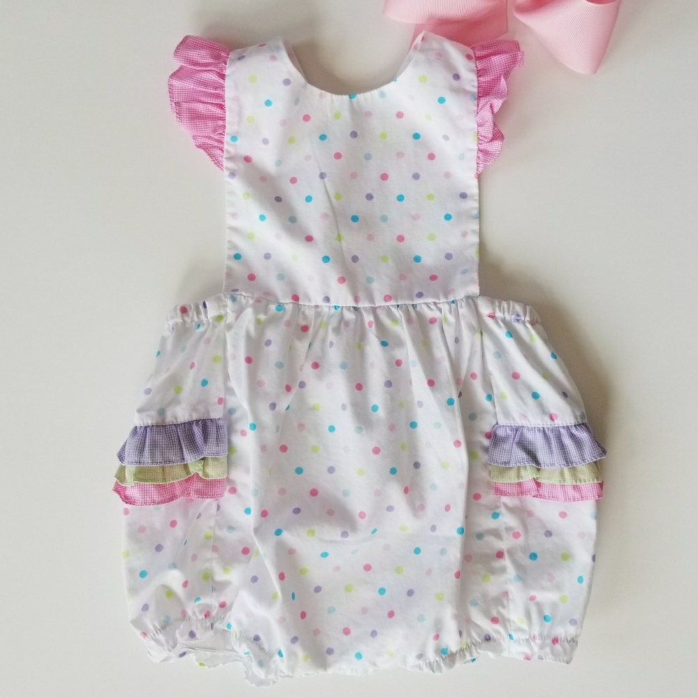 Petit Ami EUC Pastel Polka Dot Bubble