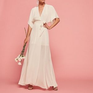 Reformation Winslow dress -size Small- Champagne