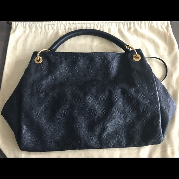 louis vuitton artsy handbolsa monogram empreinte leather mm
