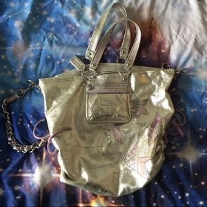 Rare Coach Poppy large handbag with star detail ⭐️