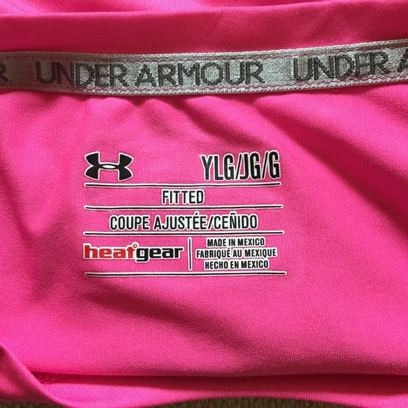 Girls Under Armour Heat Gear Top. - Picture 3 of 5