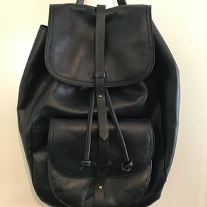 Madewell Transport leather backpack - black