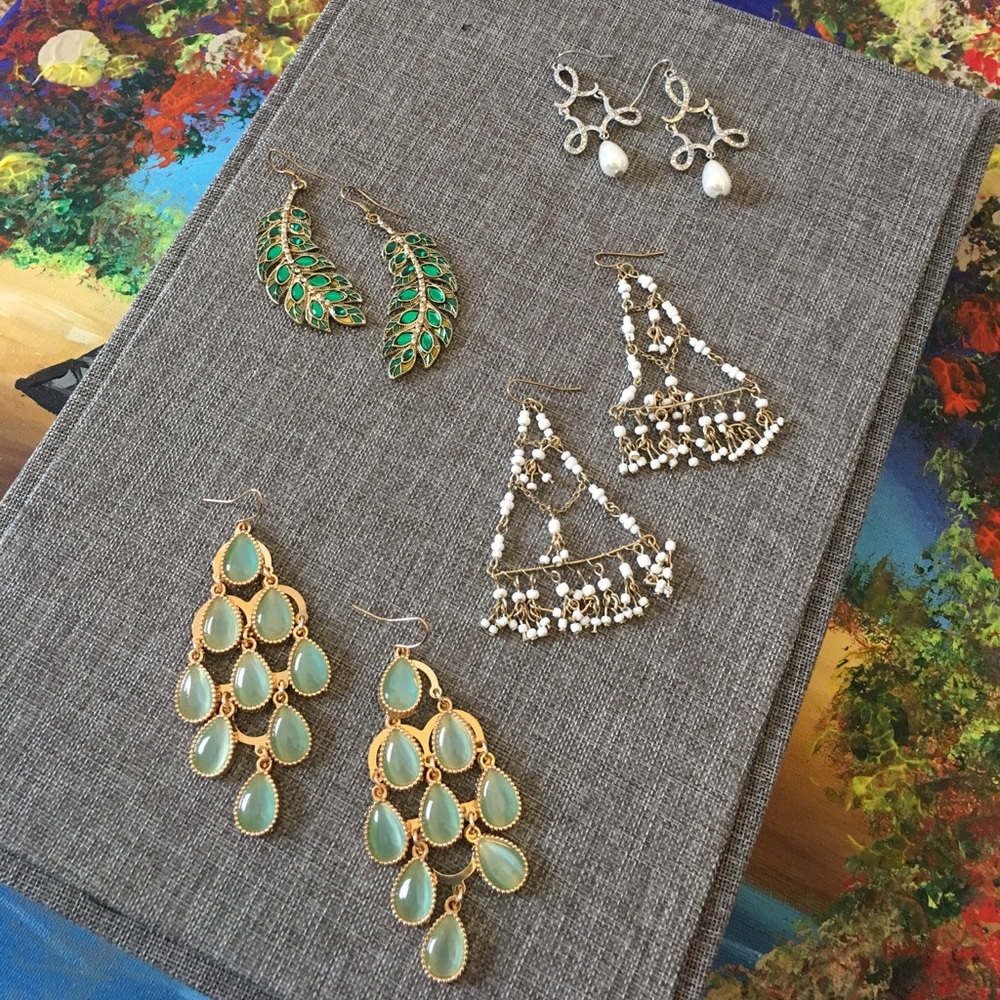 4 pack Dangly Earrings Lot