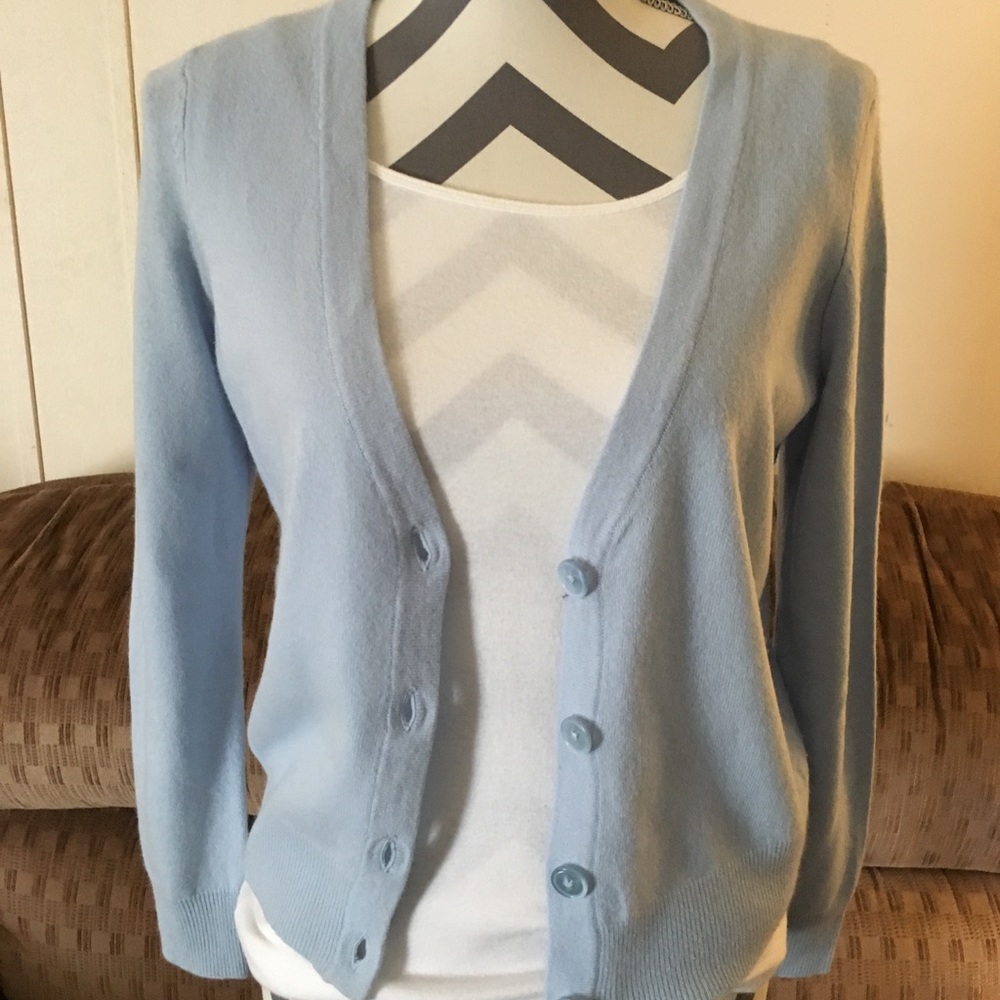 Talbots baby blue sweater