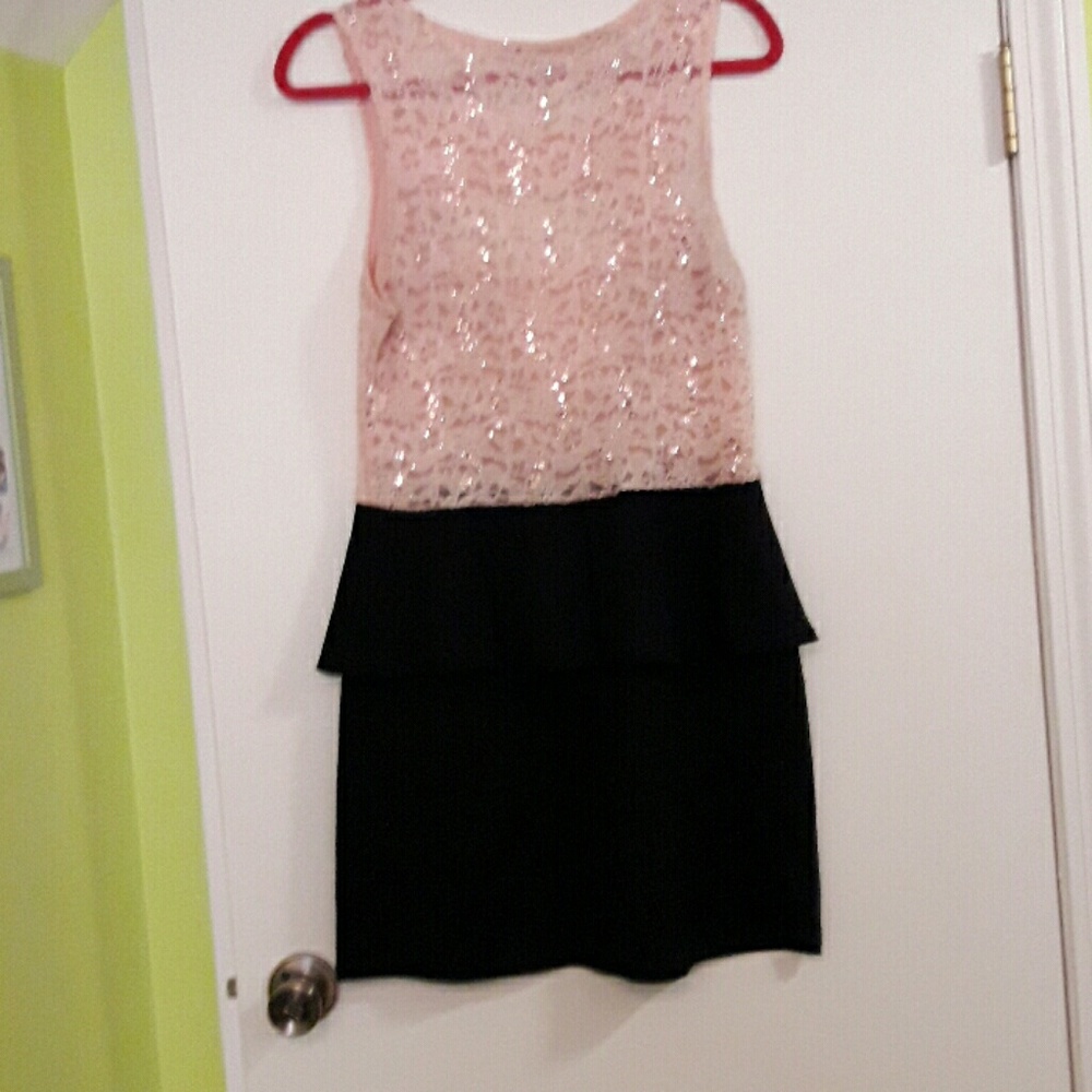Peplum sequin dress