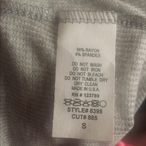 Forever 21 Heather Grey Ribbed Knit Crop Top Small - Picture 3 of 3