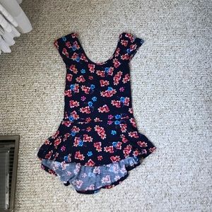 Floral peplum top