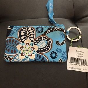 NWT-Vera Bradley Zip ID Case-Bali Blue