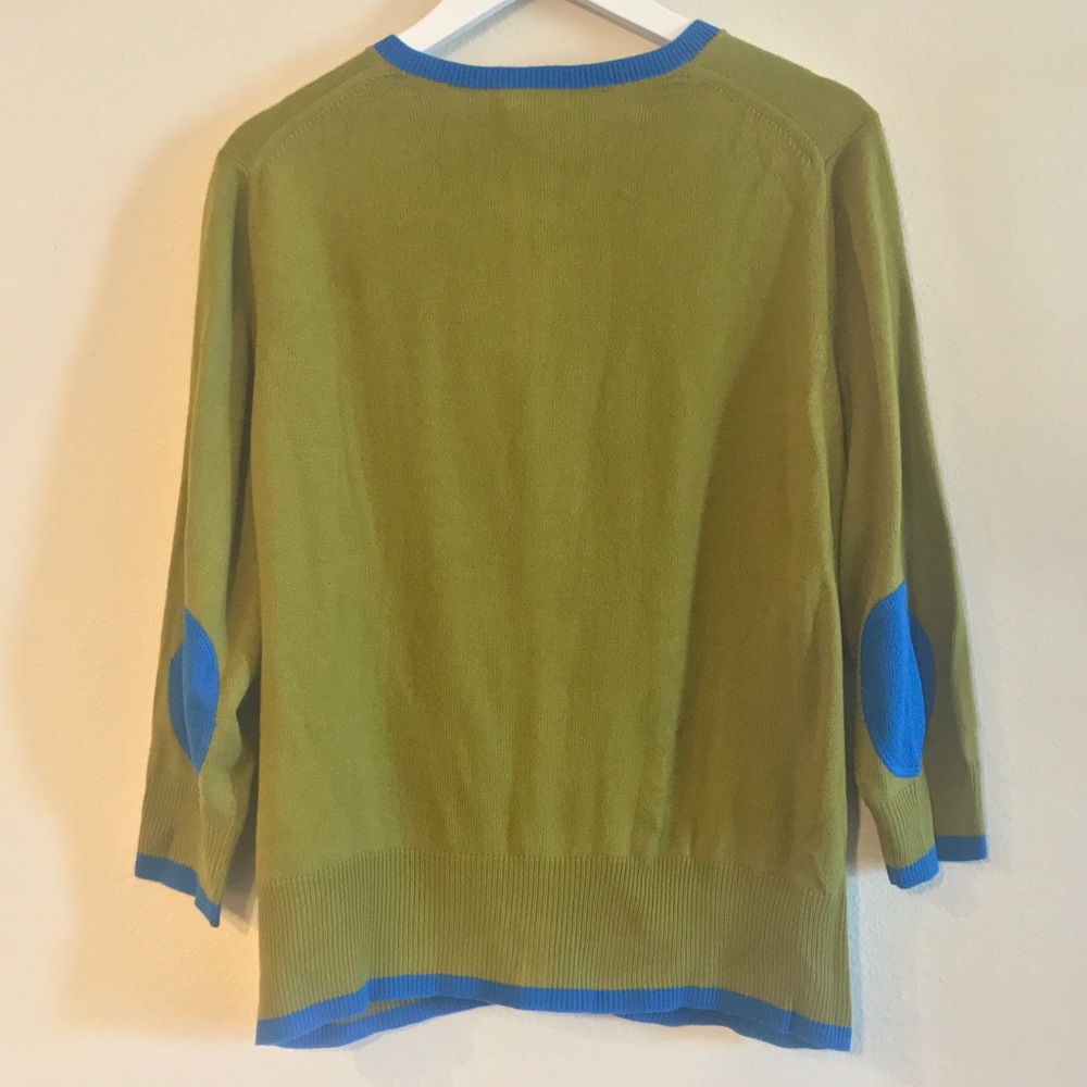 Cardigan with elbow patches