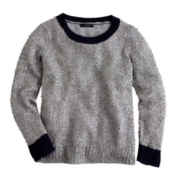 J. Crew Sweaters - J. Crew Scattered Sequin Sweater Gray Size: M