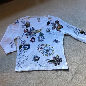 Chicos embroidered top