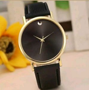 Brand new watch quartz luxury leather analog dial