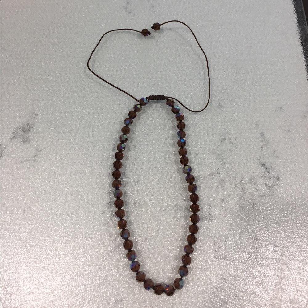 Crystal bead necklace