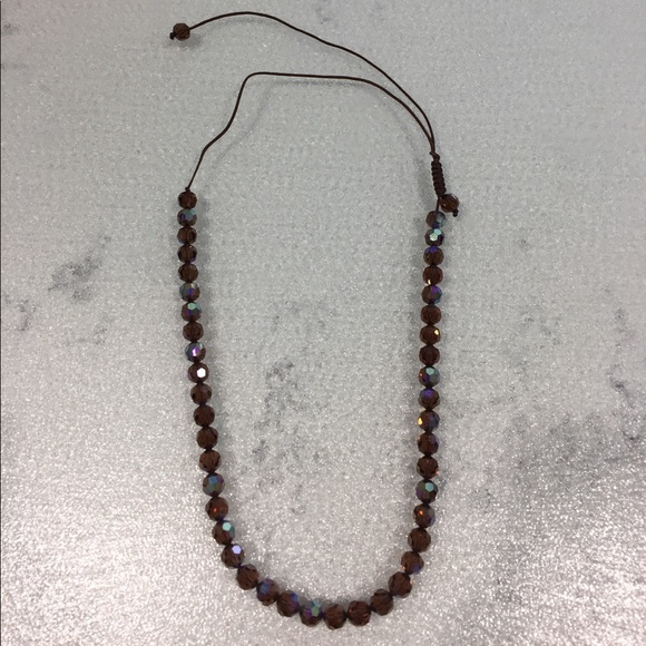 Crystal bead necklace - Picture 3 of 3