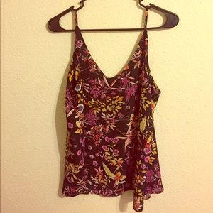 Black Floral Tank