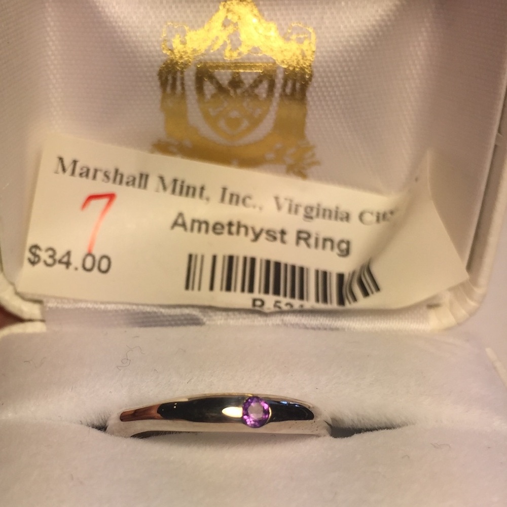 Sterling Silver & Amethyst ring