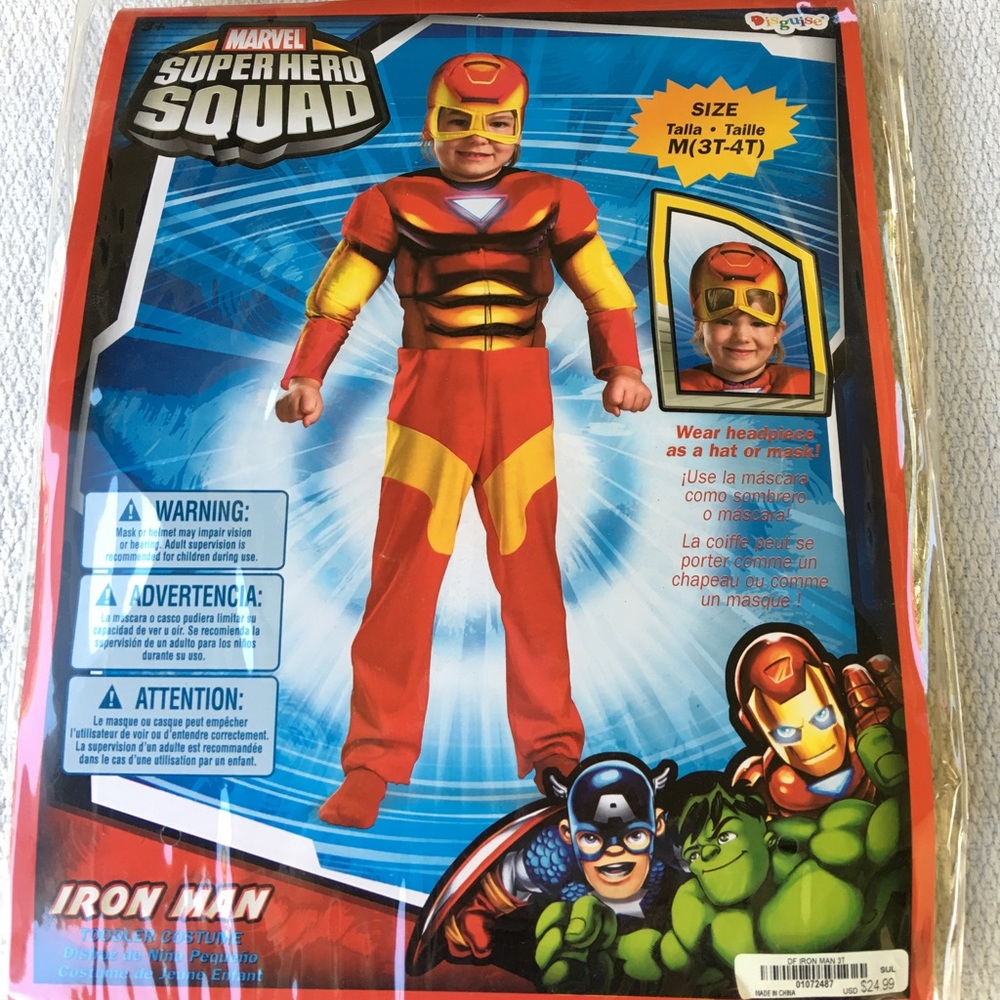 Iron man toddler costume.