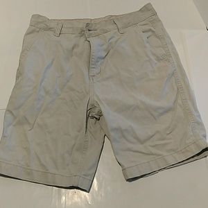 Men's White Faded Glory Shorts (Size 32)