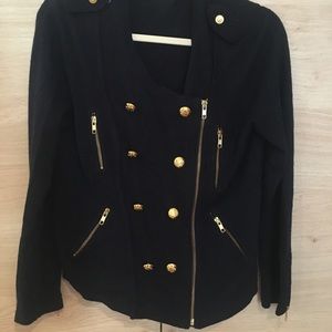 Philip Lim 3.1 Navy wool zip up jacket