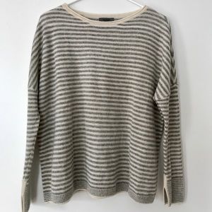 Like New Premise 100% Cashmere Stripped Sweater, S