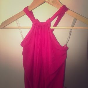 Hot pink maxi dress