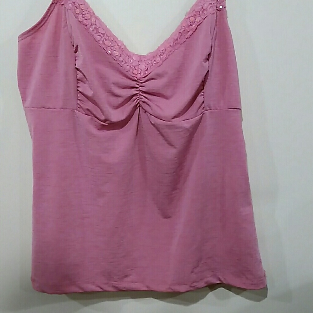 Star City pink tank top with adjustable straps