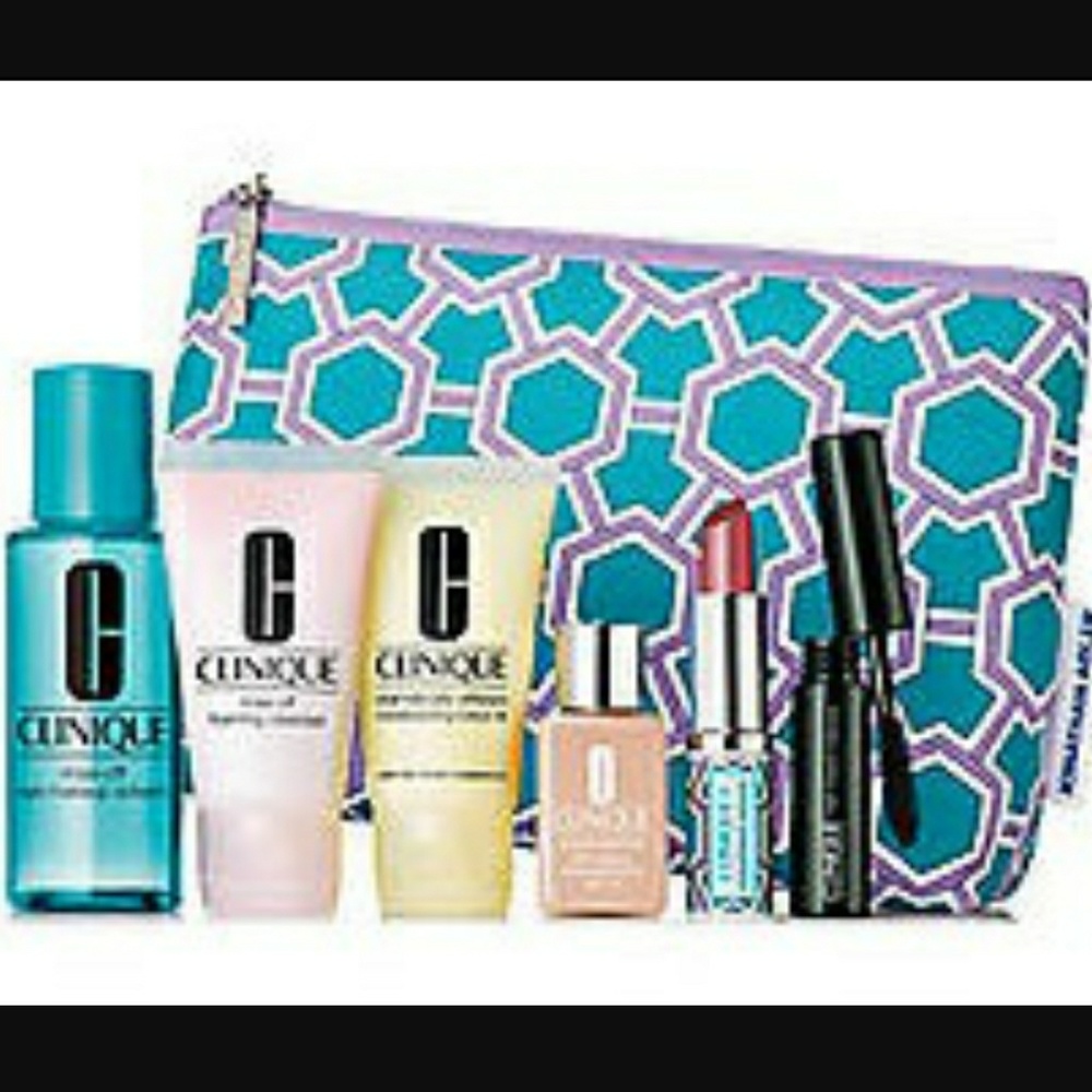 Clinique Jonathan Adler Makeup & bag NWT
