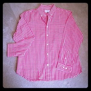 Mens Red/White Check Shirt