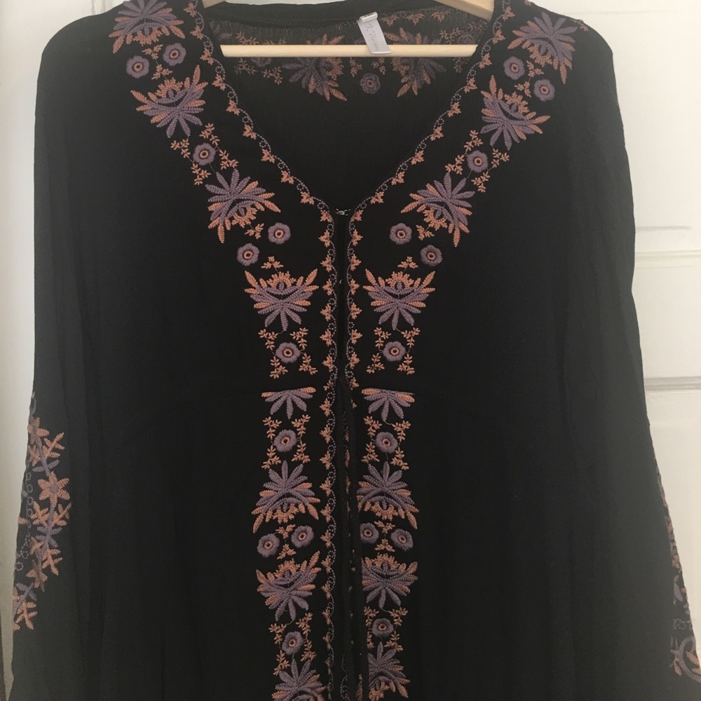 Donating soon!  Black floral high-low dress