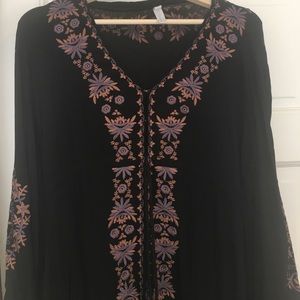 Donating soon!  Black floral high-low dress