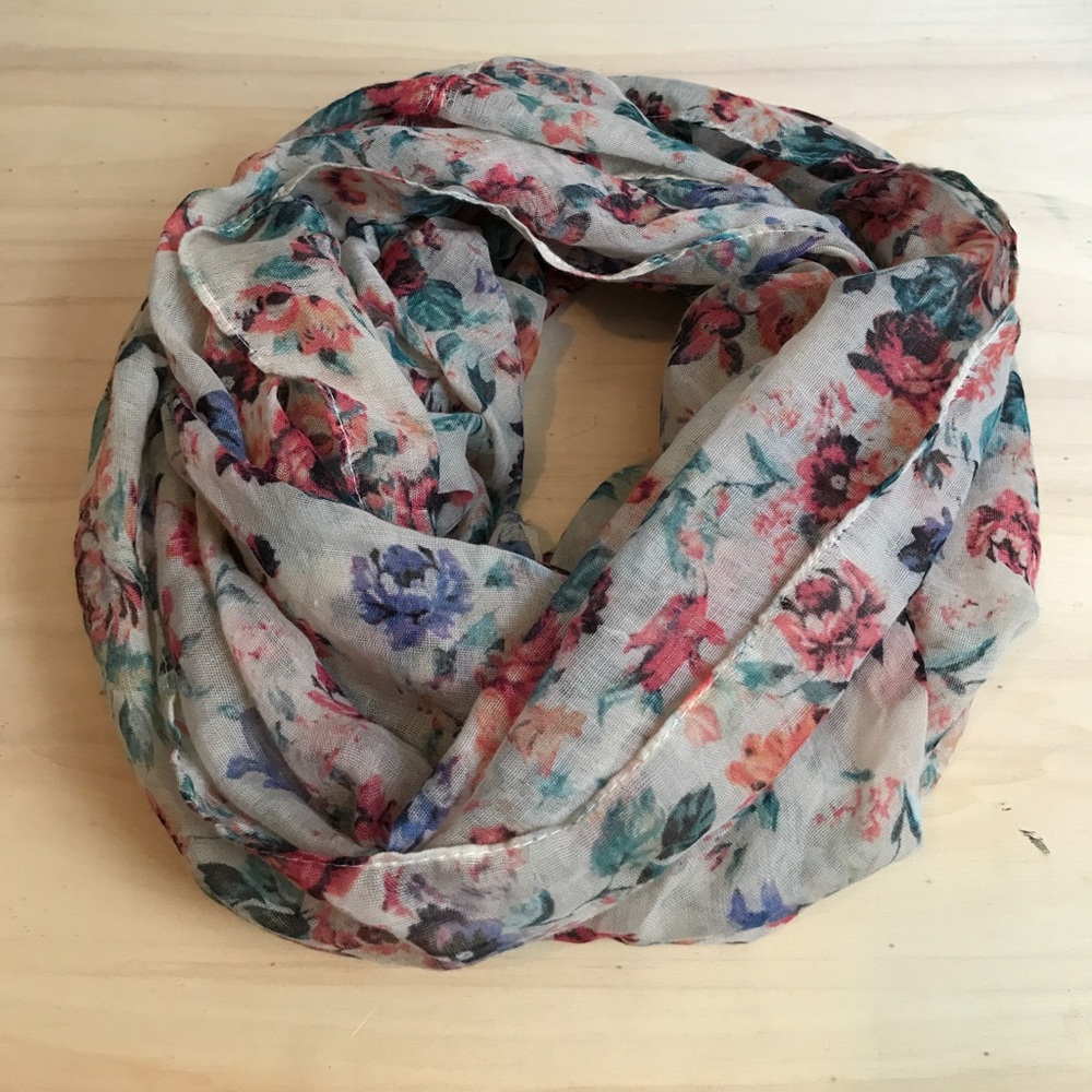5/$20 Floral Infinity Scarf