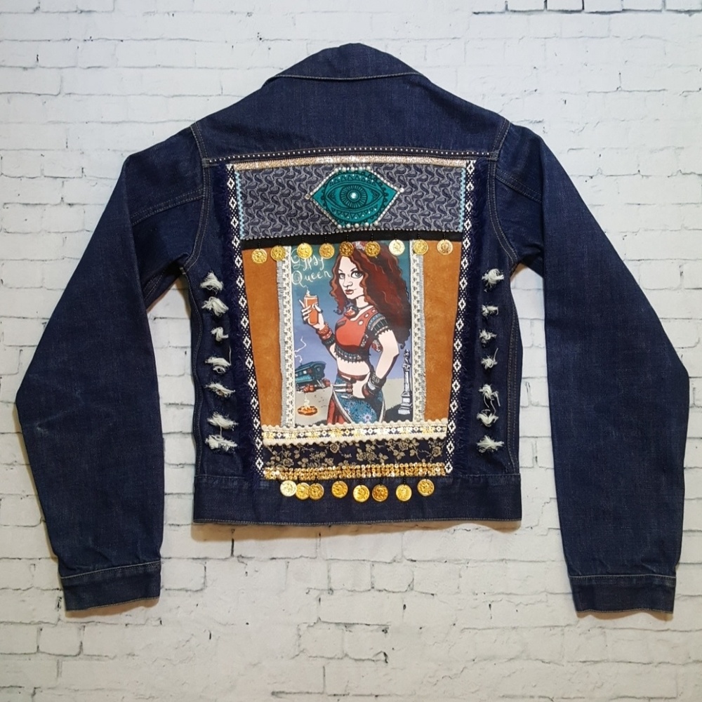Vintage 70's Custom Festival Denim Jacket