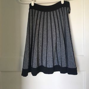 A.L.C. stretch black and white stripe skirt -Small