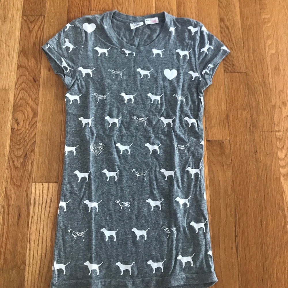 Victoria Secret PINK grey t-shirt