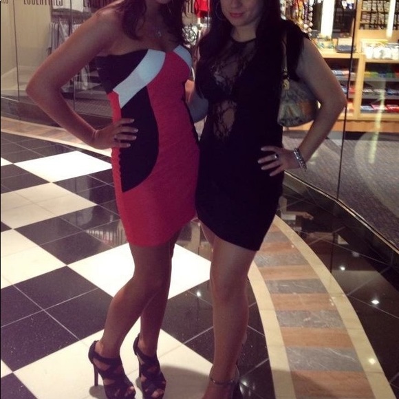 Colorblock Strapless dress - Picture 4 of 7